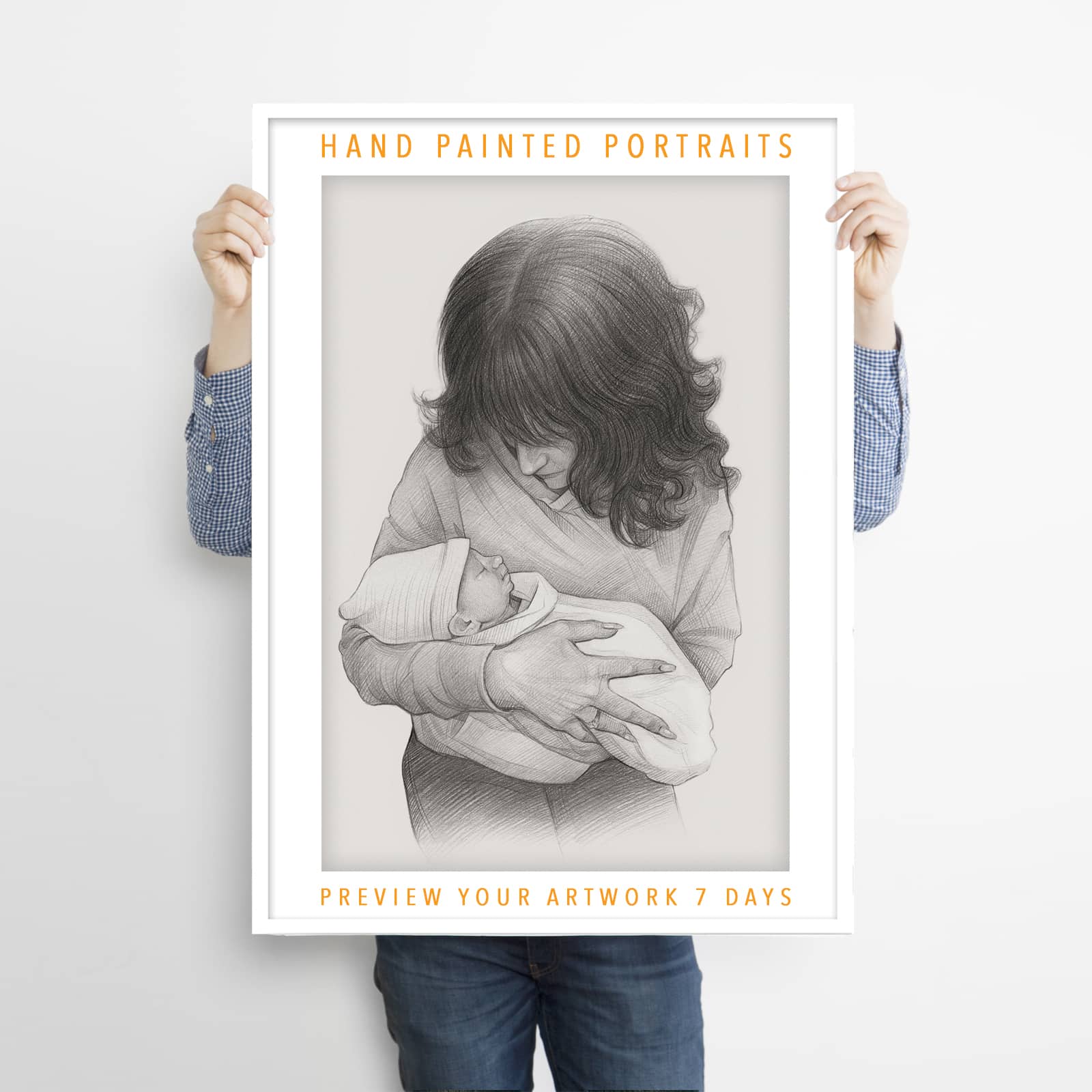 Mother and Baby Portraits Make Great Baby Shower Gifts